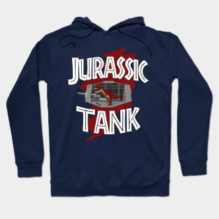 Jurassic tank. Tyrannosaurus loading guns Hoodie